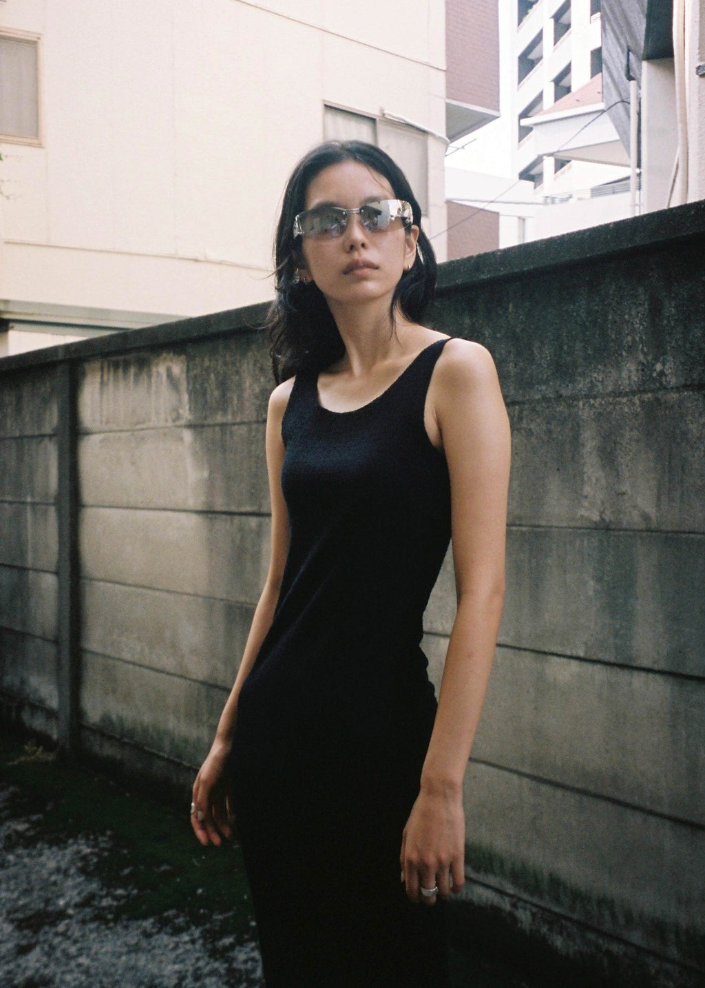 Metaphor Tank Dress ~ Black