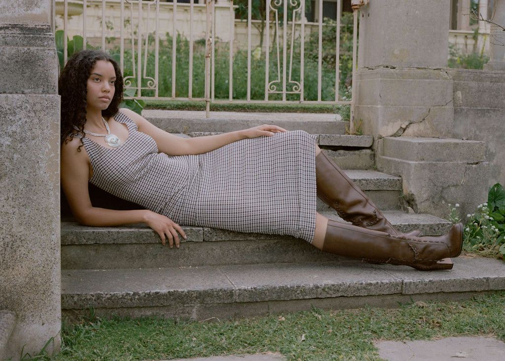 Motion Tank Dress ~ Chocolate