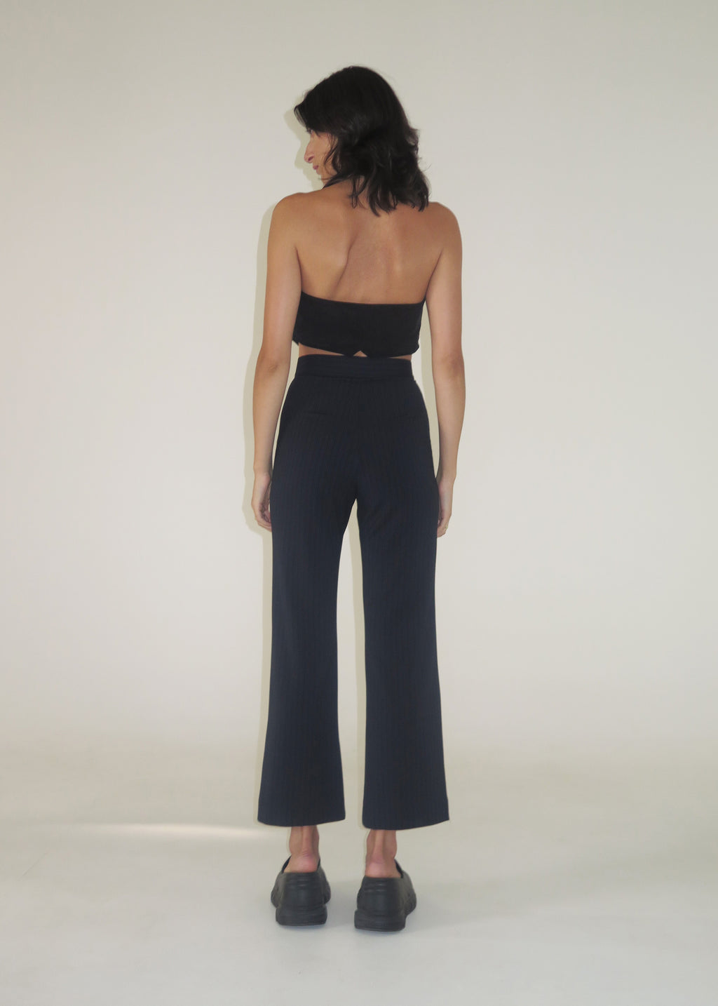 Everyday Flares ~ Navy Pinstripe