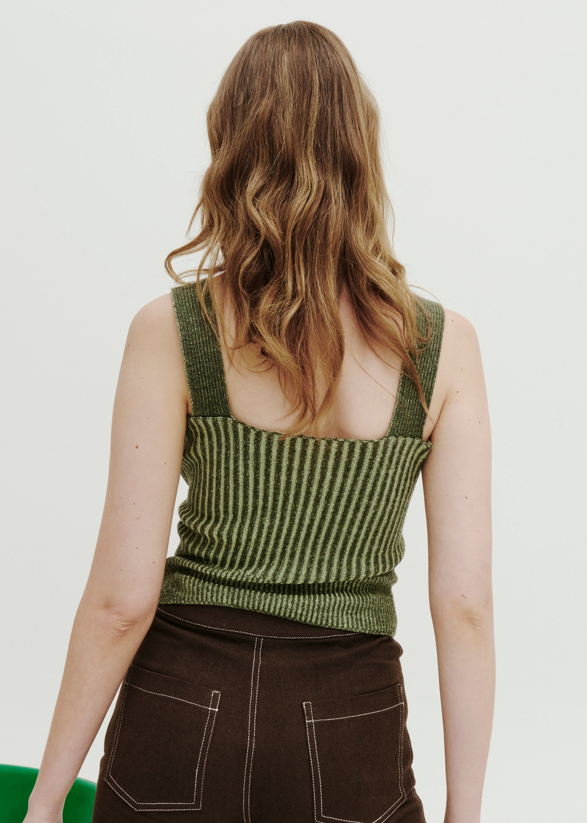 Kinetic Knitted Singlet ~ Meadow