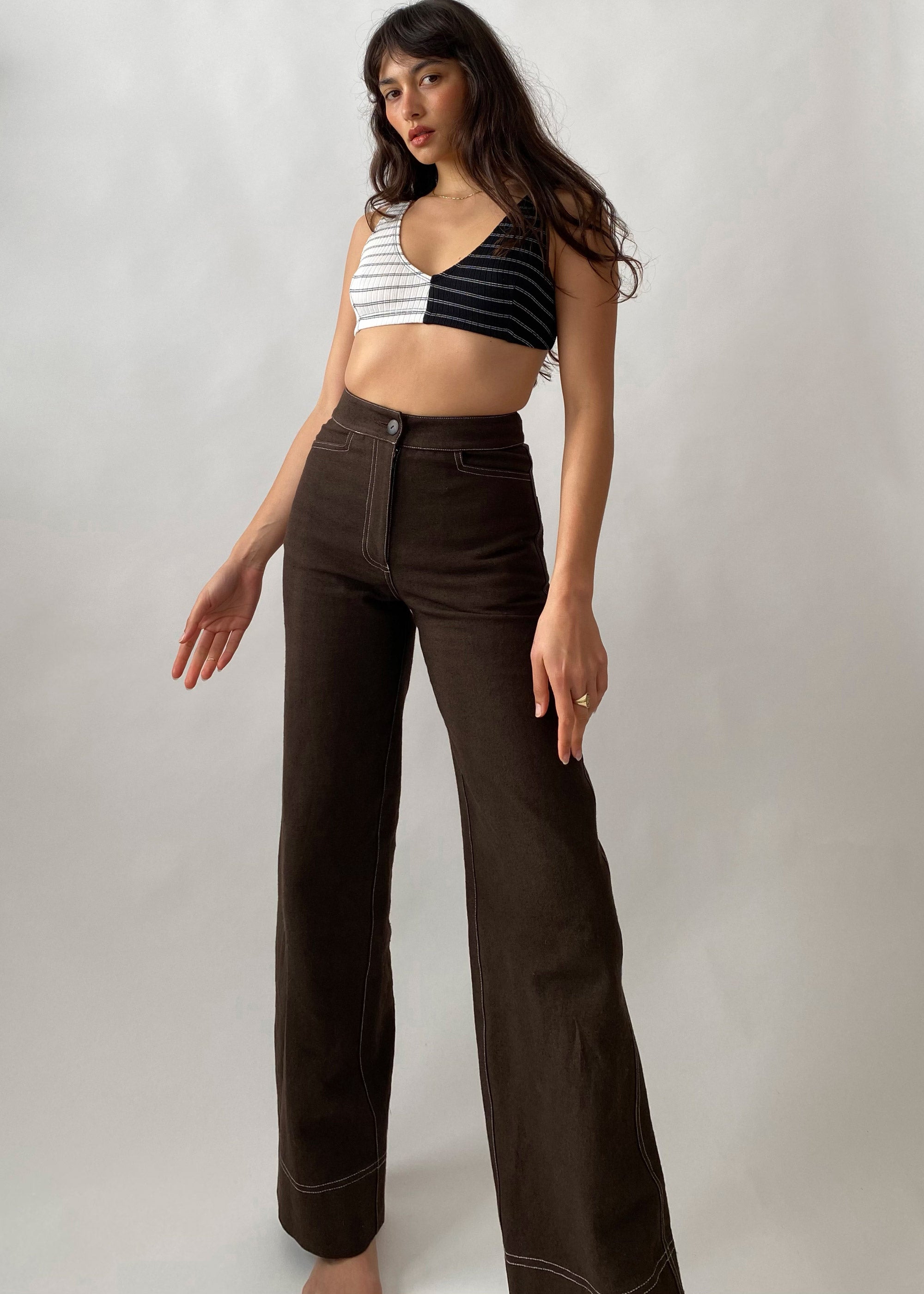 Everyday Stitch Pants ~ Chocolate