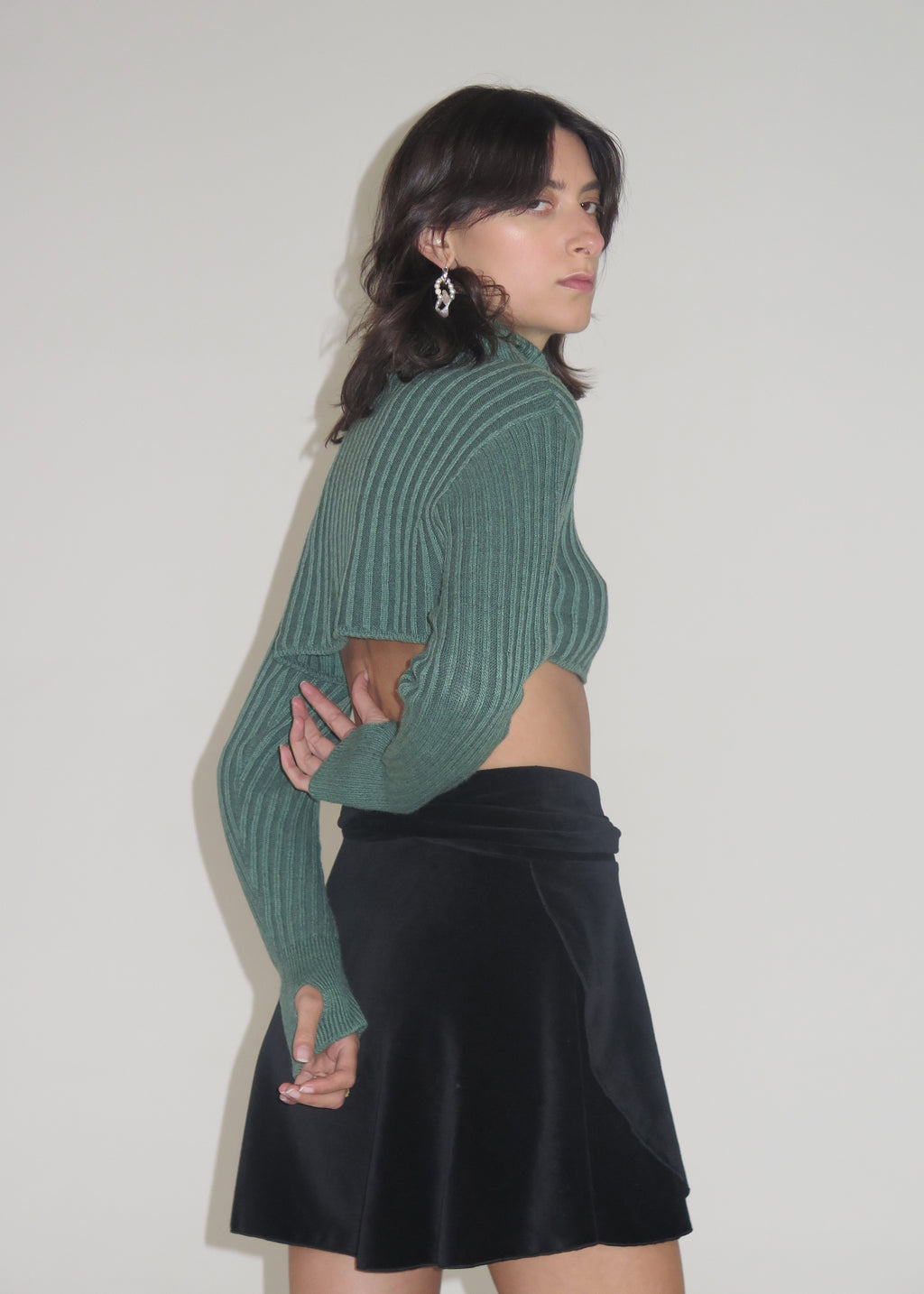 Static Knitted Turtleneck ~ Teal