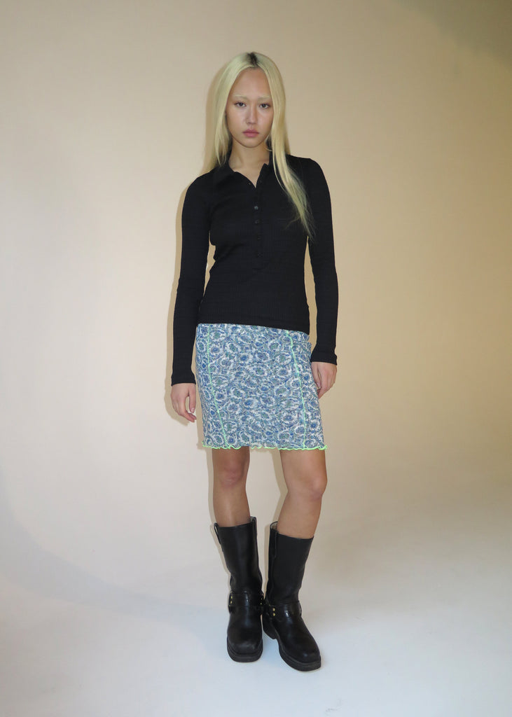 Gwen Skirt ~ Aqua