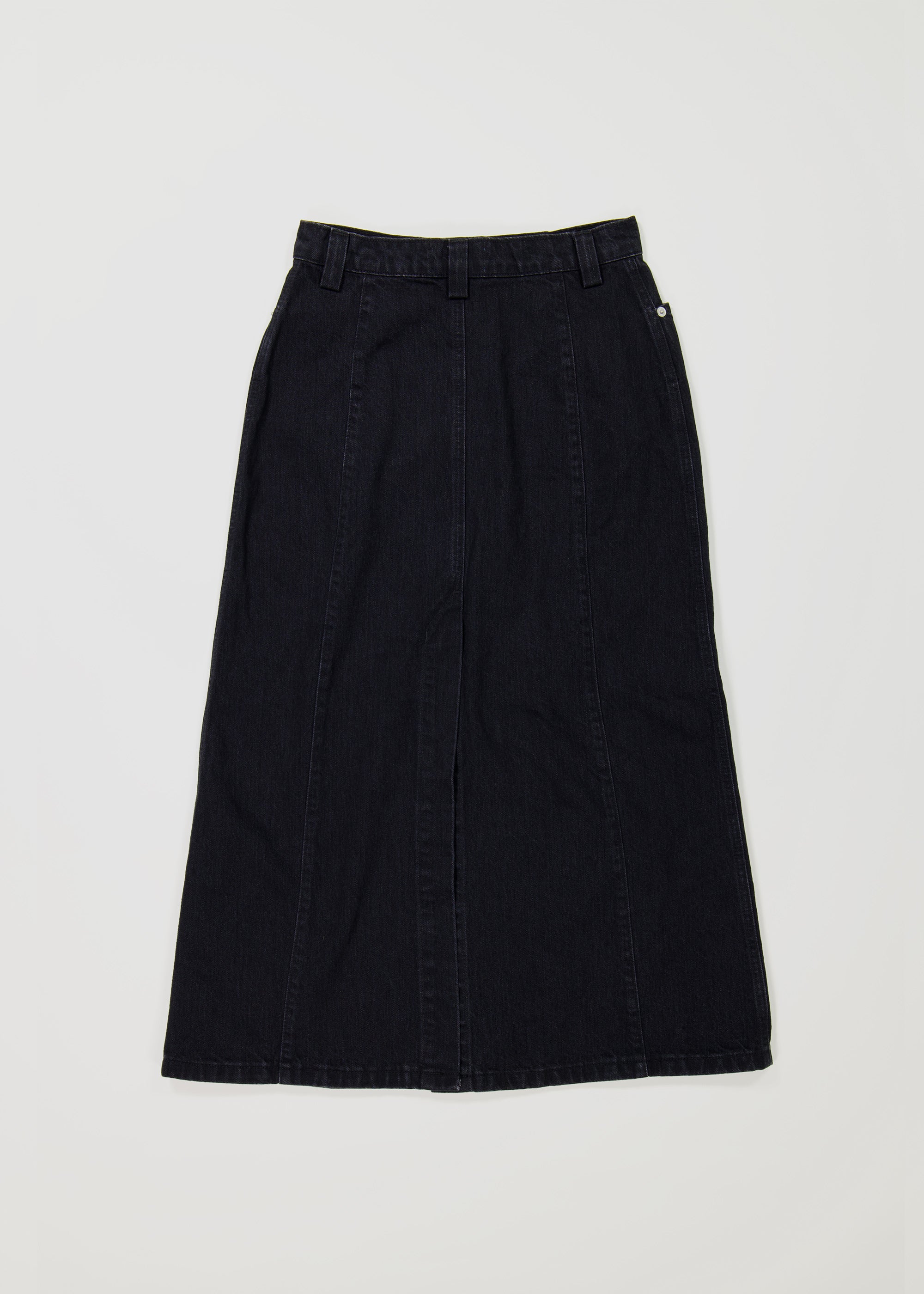 Homage Denim Skirt ~ Black