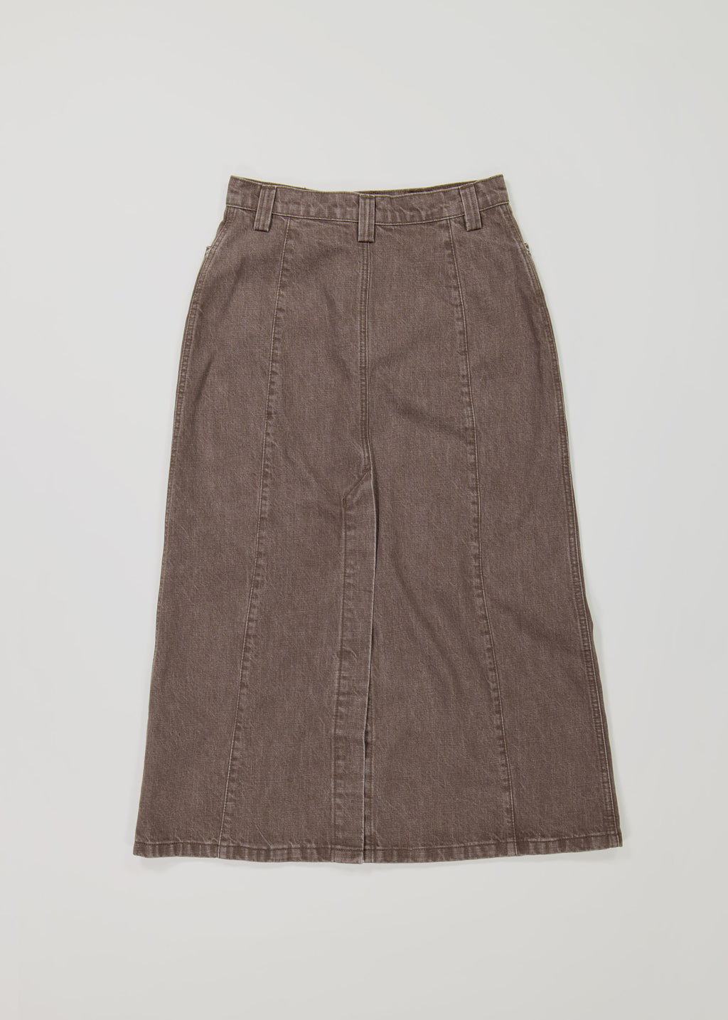 Homage Denim Skirt ~ Brown