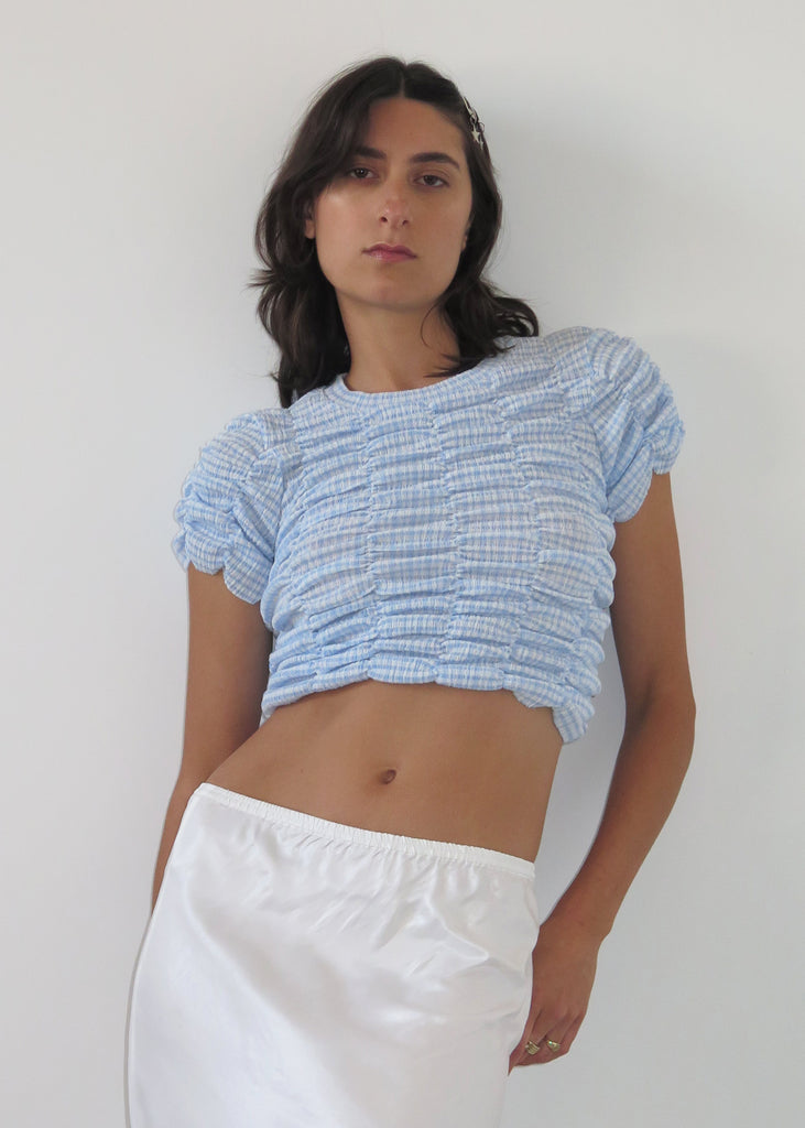 Eternal Baby Tee ~ Blue Gingham