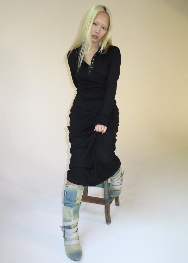 Liv Merino Dress ~ Black