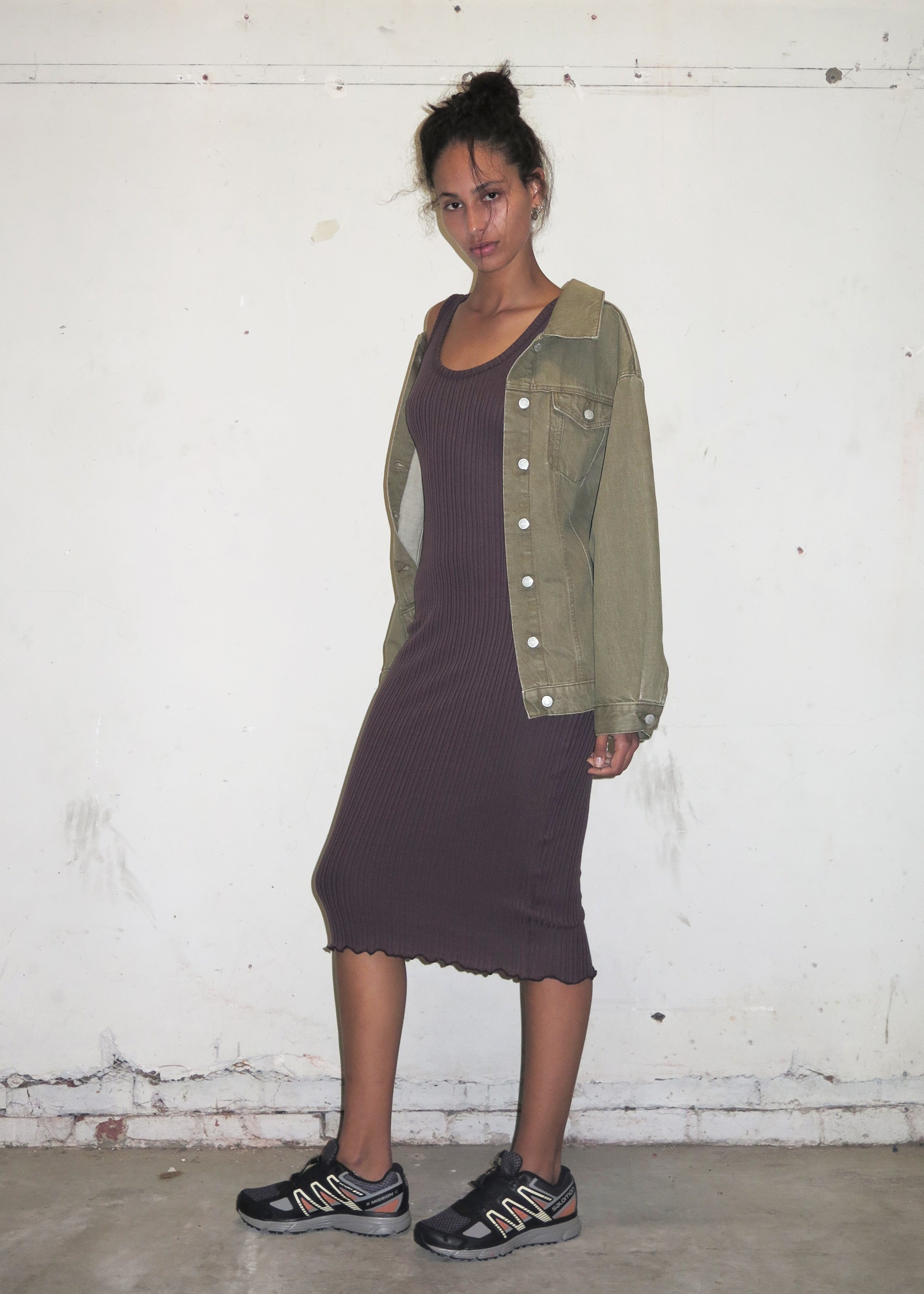 Homage Longline Jacket ~ Khaki