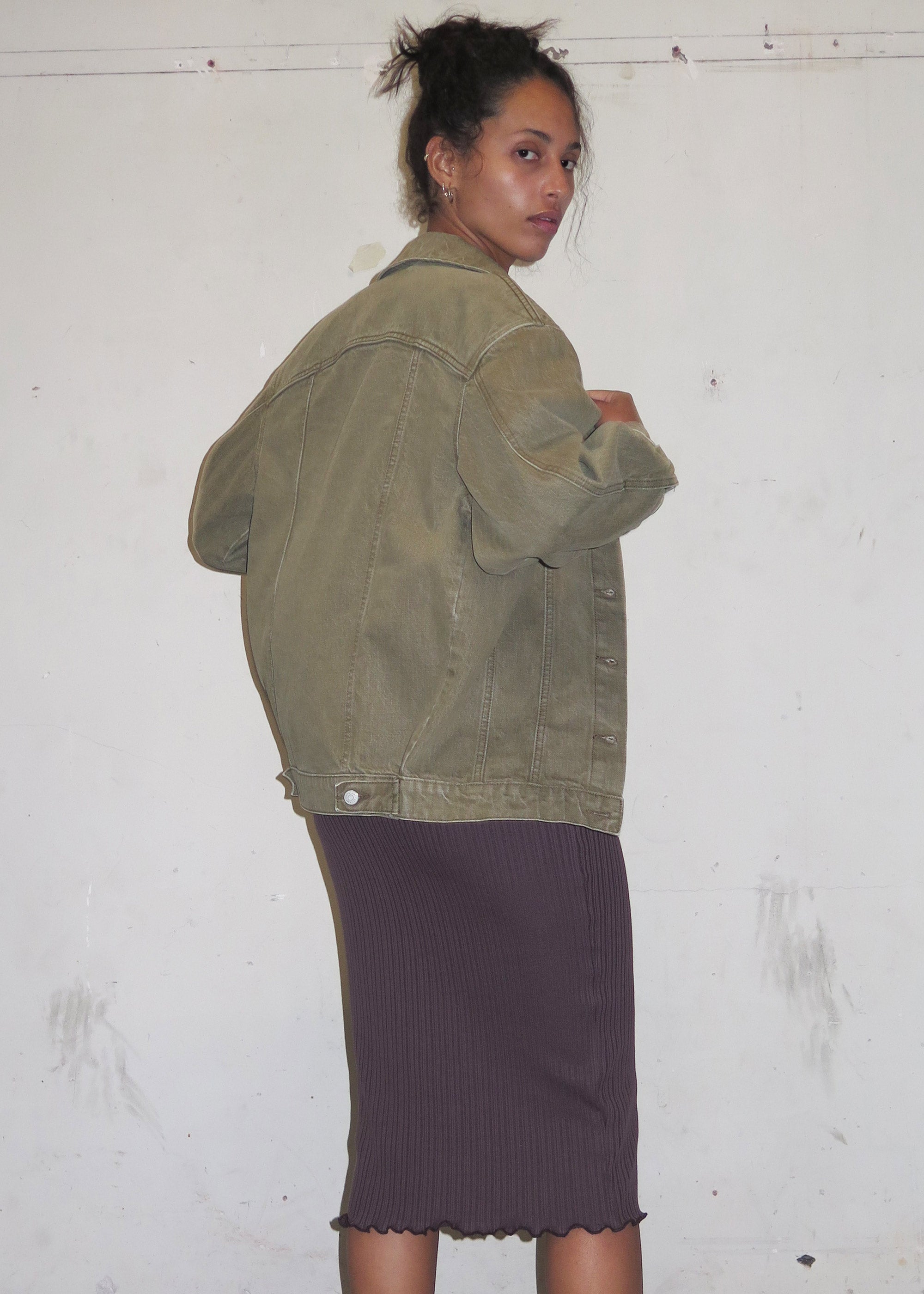Homage Longline Jacket ~ Khaki