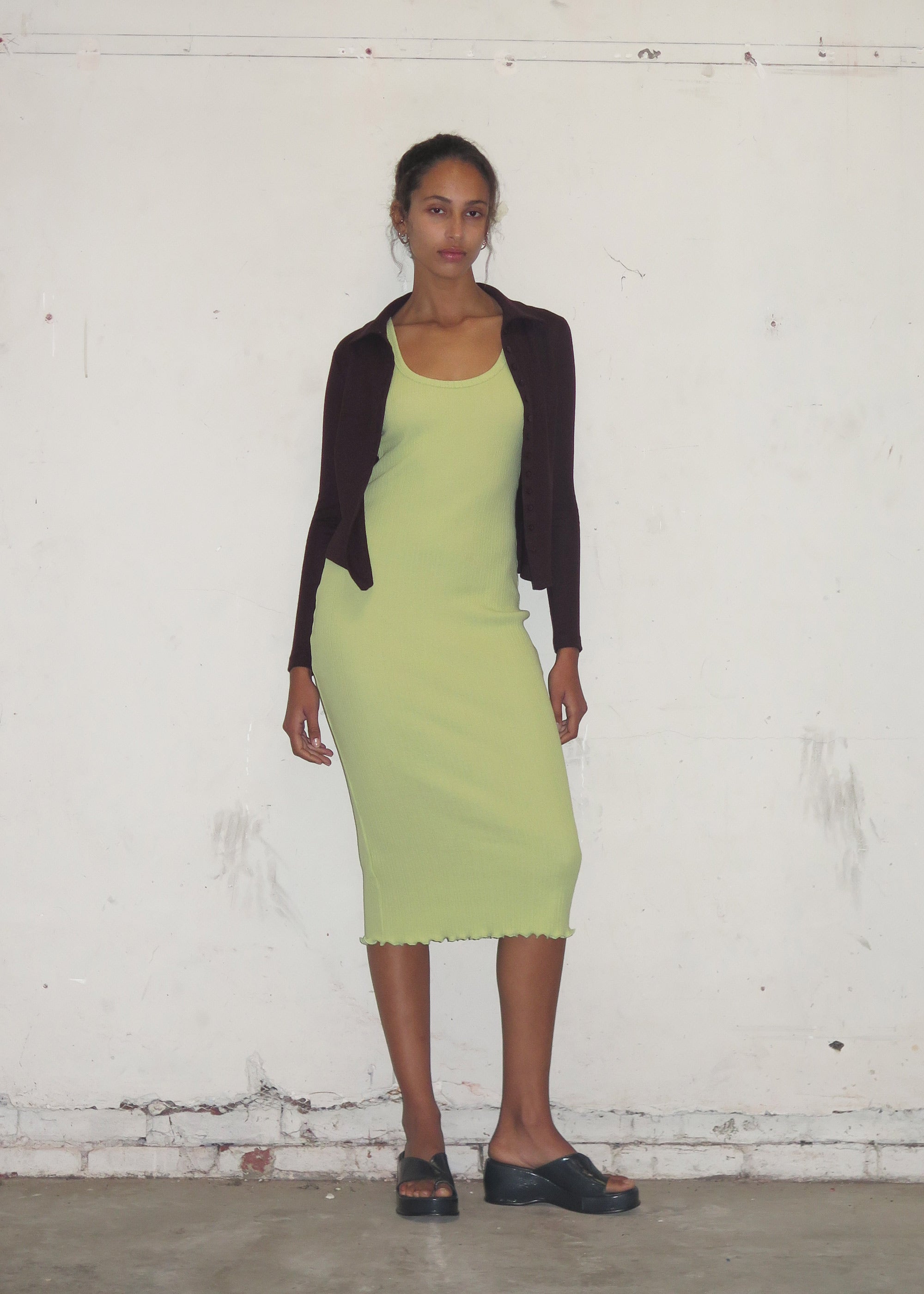 Process Dress ~ Celery