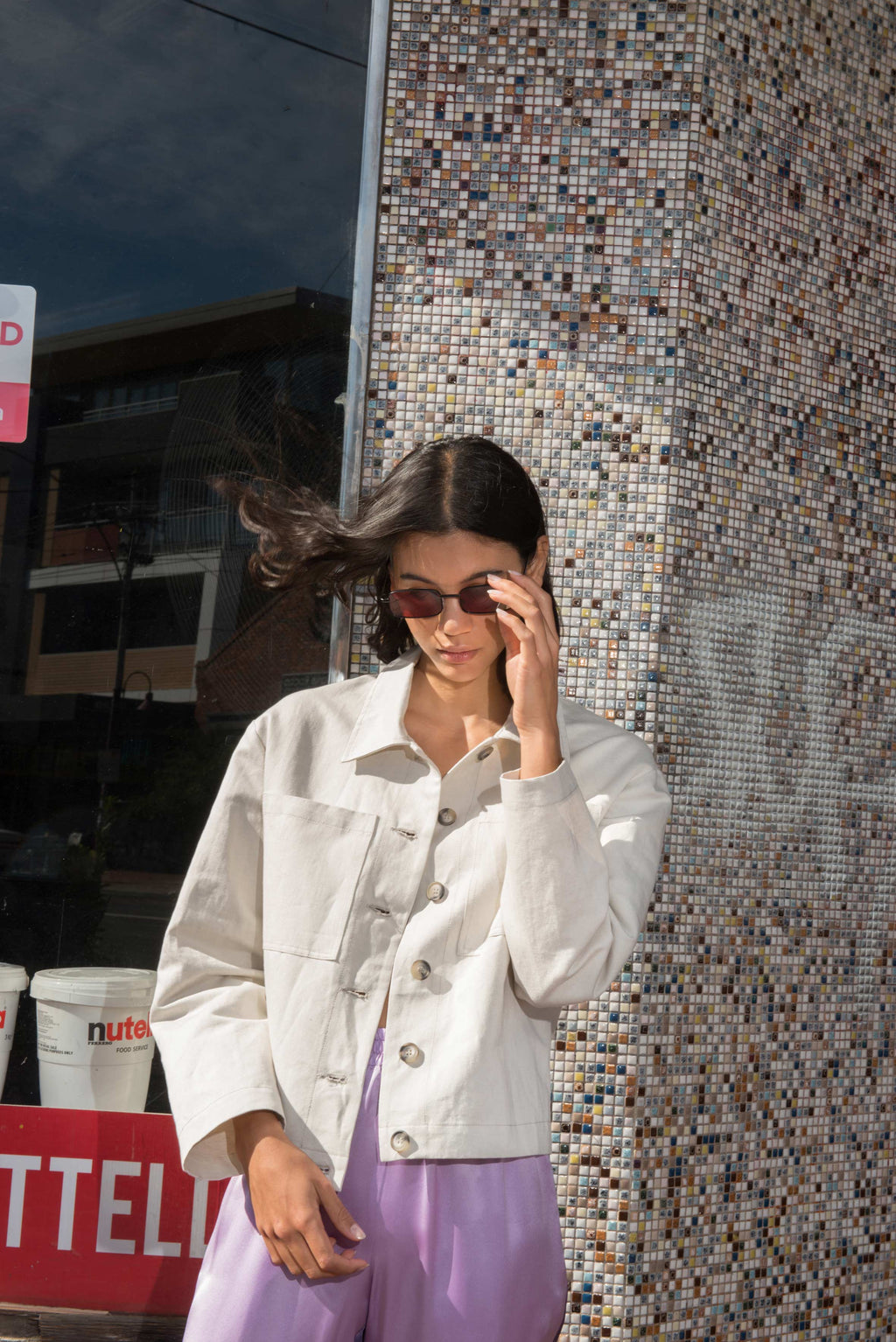 Boxy Twill Jacket