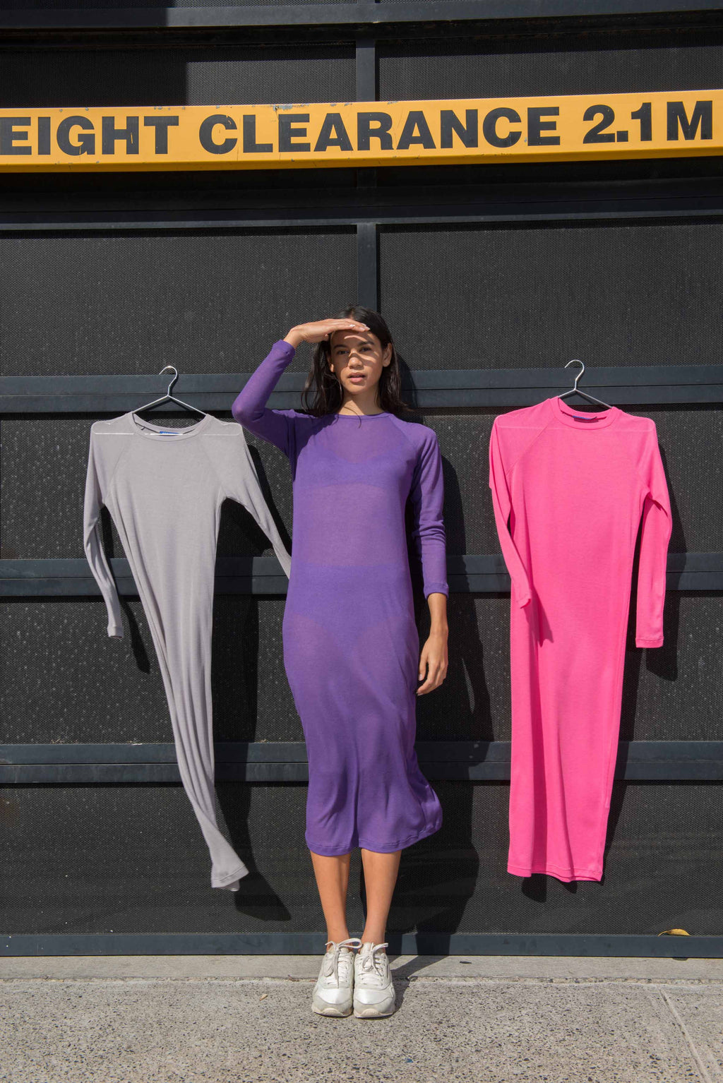 Sheer Knit Dress ~ Ultra Violet