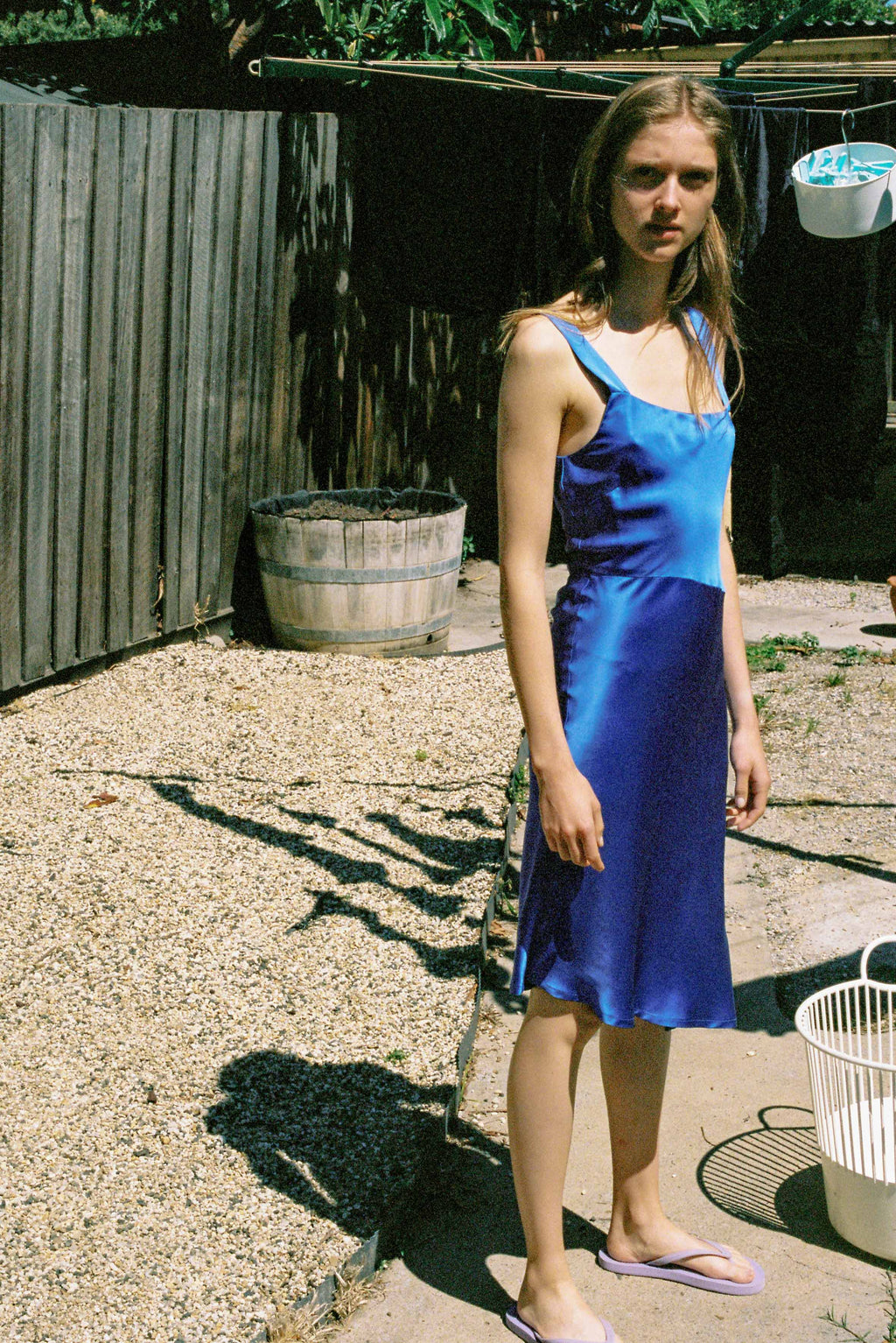 Utopia Silk Dress ~ Royal Blue