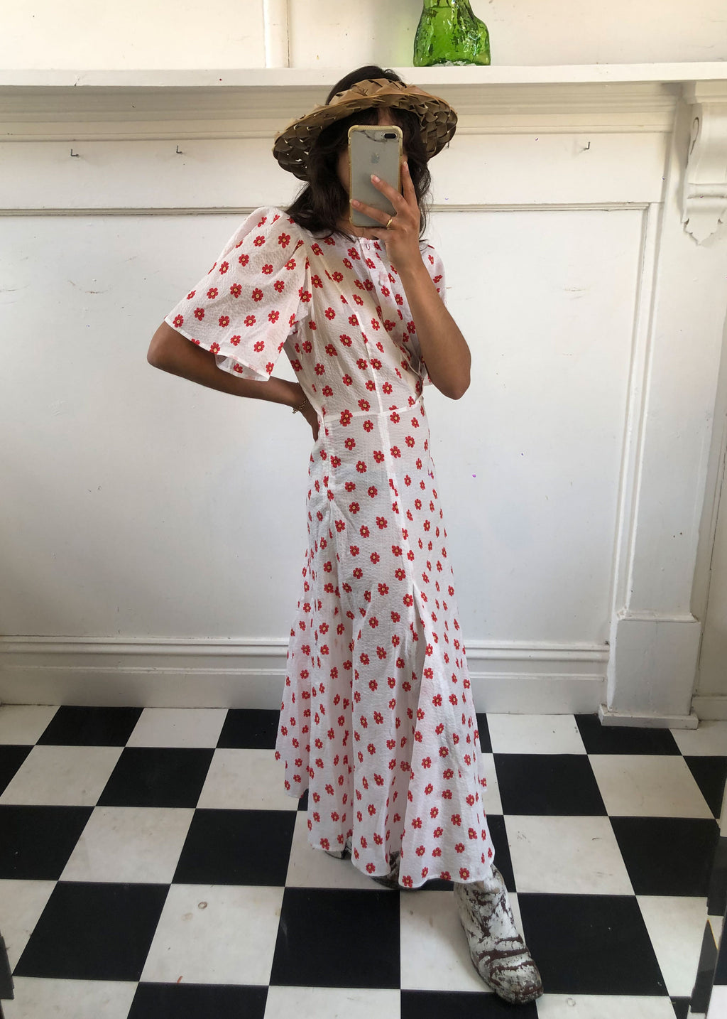Lykke Floral Dress ~ White