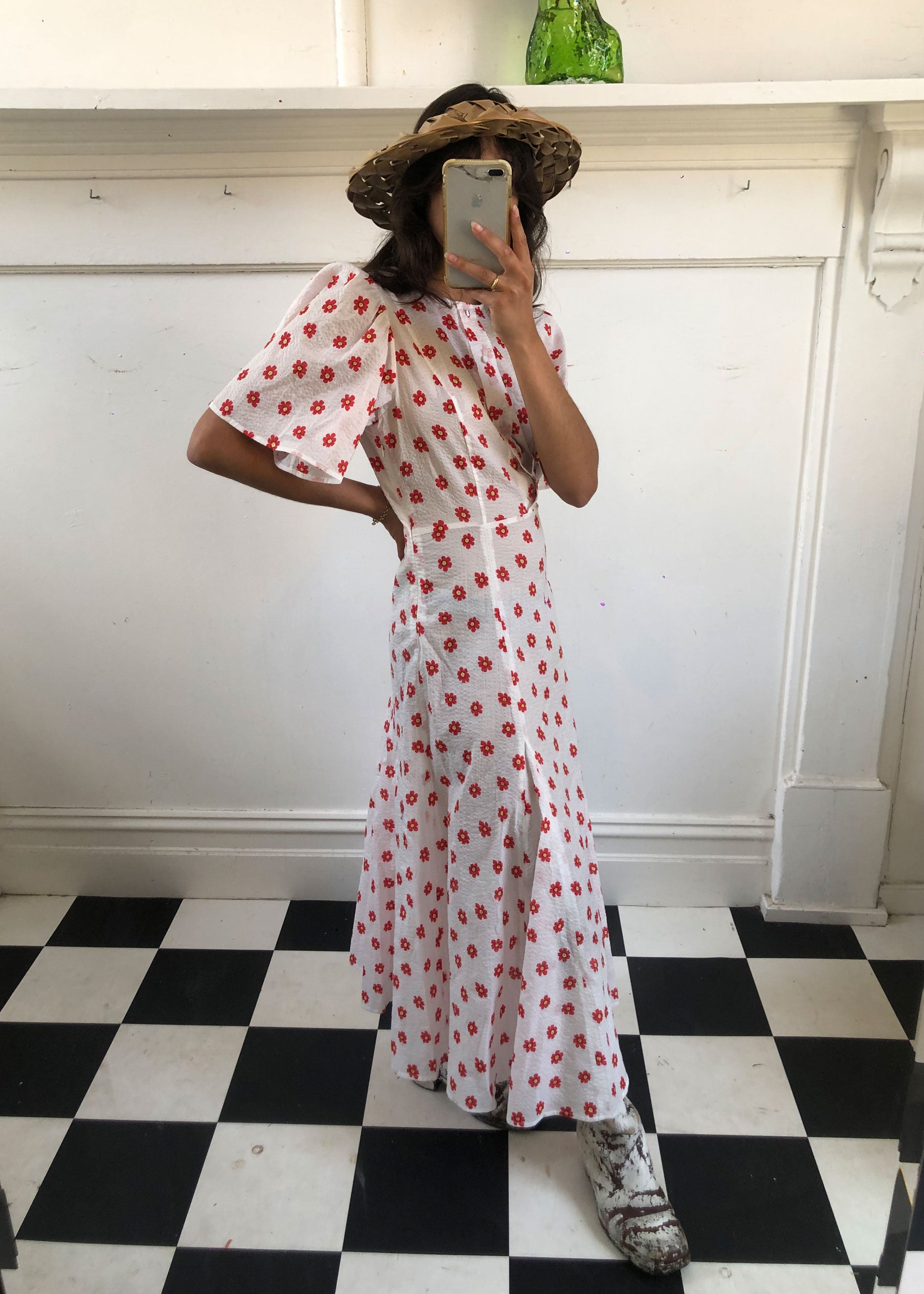 Lykke Floral Dress ~ White